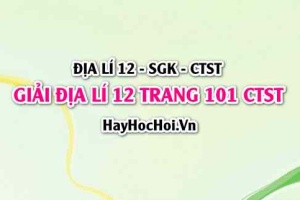 Giải Địa lí 12 trang 101 Chân trời sáng tạo SGK